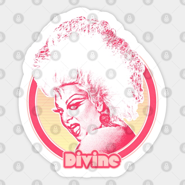 Divine // Retro Fan Art Design Sticker by DankFutura